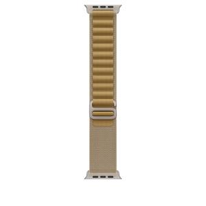 49mm Tan Alpine Loop - Large - Natural Titanium Finish