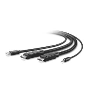 Dual DisplayPort/USB/audio 2m KVM Combo Cable 3