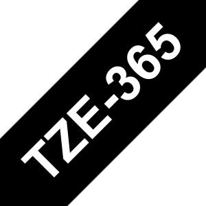 Tape 36mm Lami White On Black (tze-365)