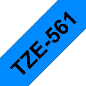 Tape 36mm Lami Black On Blue (tze-561)