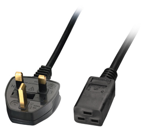 Power Cord Bs-1363 To Iec-c15 2.5m Uk                                                               