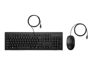 Wired Keyboard and Mouse Combo 225 - Black - Qwerty UK