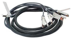 HPE BladeSystem c-Class 40G QSFP+ to 4x10G SFP+ 3m Direct Attach Copper Splitter Cable (721064-B21)