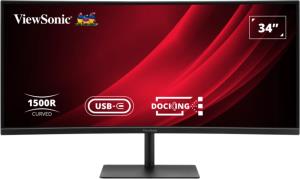 Curved USB-C Monitor - VG3419C-2 - 34in - 3440x1440 (UWQHD) - VA Speakers 120Hz  - 96W Power Delivery