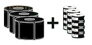 Thermal Transfer Paper Z-select 2000t Labels 102 X102mm 3 Rolls                                     