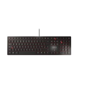 Corded KC 6000 SLIM Keyboard - USB - Black - Qwerty UK