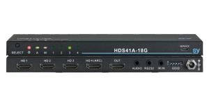 HDMI UHD 4 PORT 1.4 SWITCH CONTROL: PUSHBUTTON RS232