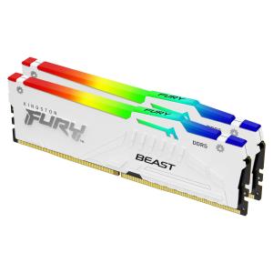 32GB Ddr5 6400mt/s Cl32 DIMM Kit Of 2 Fury Beast White RGB Xmp