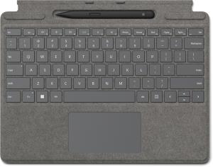 Surface Pro 8/9 Signature Copilot Type Cover With Slim Pen 2 - Platinum - Uk