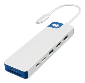 Hyperdrive Flex 9 Port Dual 4k Hdmi USB-c Hub (blue)