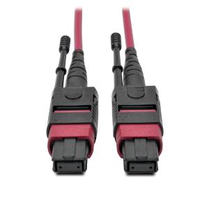 1M MTP/MPO 12 FIBER CABLE 40GBE OM4 PLENUM-RATED