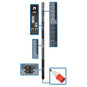 27.7KW 3-PHASE SWITCHED PDU 220/230V 24 C13 6 C19 IEC 309LCD