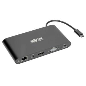 USB-C LAPTOP DOCKING STATION TYPE-C HDMI VGA THUNDERB 3BLACK
