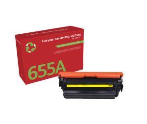 Compatible Everyday Toner Cartridge - HP 655A (CF452A) - Standard Capacity - Yellow
