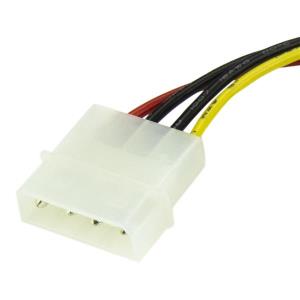Power Cable Adapter 4 Pin Molex To SATA 4pin 6in                                                    