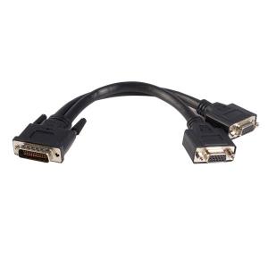 Lfh 59 Male To Dual Female Vga Dms 59 Cable 8in                                                     