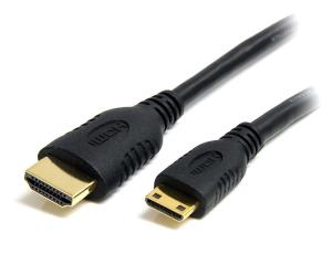 High Speed Hdmi Cable With Ethernet - Hdmi To Hdmi Mini- M/m 0.5m                                   