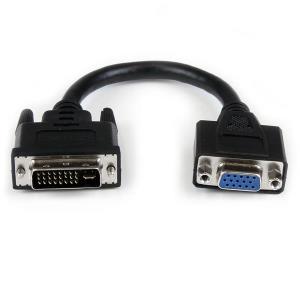 DVI-I To Vga Dongle 8 DVI Male To Vga Female Cable Adapter                                          