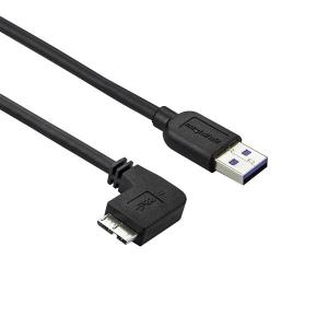 Slim Micro USB 3.0 Cable - M/m - Left-angle Micro-USB - 1m                                          