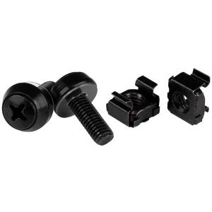 Screws And Cage Nuts - 50 Pack M6 X 12mm - Black                                                    