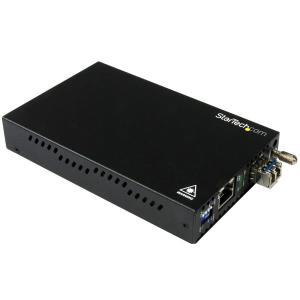 Gbe Fiber Media Converter 10km Fiber To Copper Lc Sm                                                