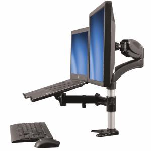 Monitor And Laptop Arm Supports Up To A 27in Monitor                                                