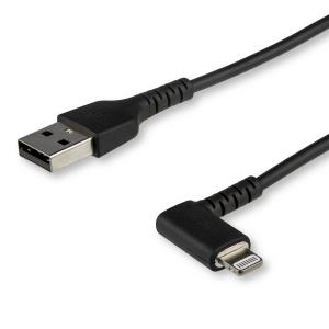 Cable USB To Lightning Mfi Certified 2m Black Angled 