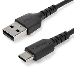 Durable USB 2.0 To USB C Cable - Aramid Fiber - 1m Black 