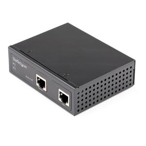 Industrial Gigabit Ethernet Poe Injector 30w 802.3at Poe+ Midspan 48v-56vdc Power Over Ethernet Injector Adapter -40c To +75c