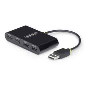 Portable Hub - 4-port USB 2.0 With Built-in Cable
