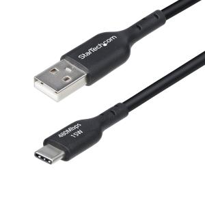 USB Charging Cord - USB-a To USB-c 3a, USB 2.0 - 1ft Black
