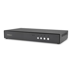 Secure 4-port KVM Switch, Hdmi Or DisplayPort, 4k 60hz, Niap 4.0 Desktop KVM, Metal Housing, Cac Port