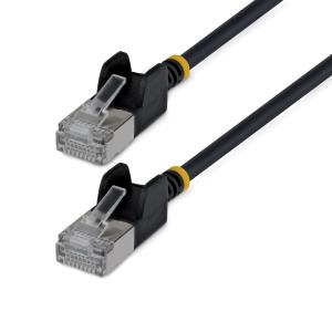 Patch Cable - CAT6a - Utp - 15cm - Black Ultra Slim