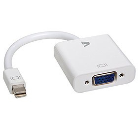 Mini DisplayPort To Vga Adapter White