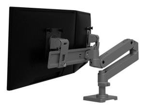 Monitor Mount - LX Pro Desk Dual Direct Arm - Desk - 2 monitor - Tilt/Pan/Rotate - up to 27in - Dark Grey