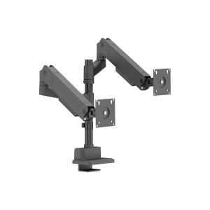 Gas Spring Arm - Dual Monitor - With Vesa 75x75 And 100x100