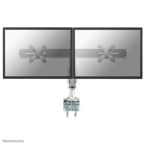 DESK MOUNT DUAL 10-24IN GAS SIL CLMP.MAX 15KG.VESA75X75TO100X100                                                                                      