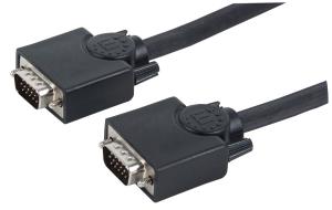 SVGA Cable With Ferrite Hd15/hd15 P/p Connection 20m