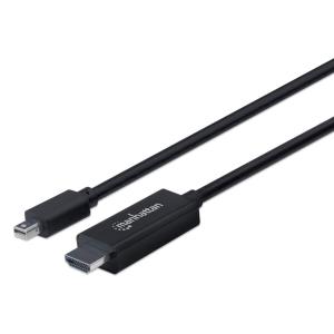 Mini DisplayPort Male to HDMI Male Cable 2m Black