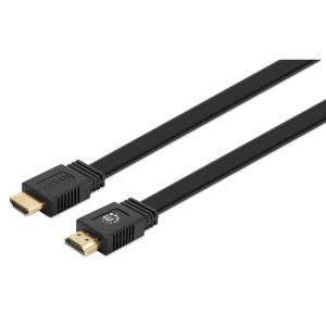 HDMI Cable With Ethernet 3M 4K/60HZ - Flat Male/Male Black