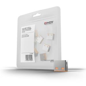 USB Port Blocker 10pack Orange (without Key)
