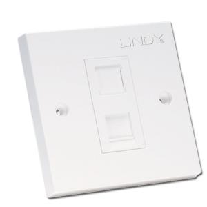 CAT6 Single Wall Plate With 1 X Rj-45 Shuttered Socket Unshielded
