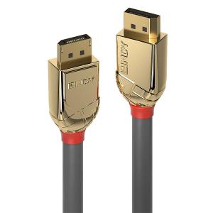 Cable - DisplayPort 1.4 Male To Male - Goldline - Grey - 1m
