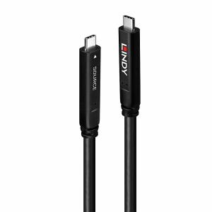 Hybrid Cable USB 3.2 G2 - USB-c Male - USB-c  Male - 15m - Black With DisplayPort 1.4 4 Lanes