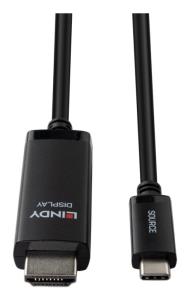 Hdmi Cable - 8k 60hz - USB-c - 1m - Black