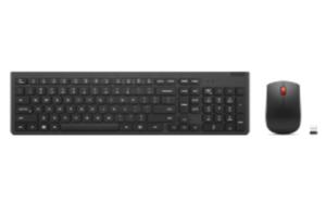 Essential Wireless Combo Keyboard & Mouse Gen2 Black - Danish