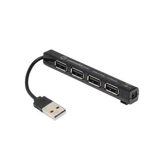 4 PORT HUB USB 2 - BUS POWERED - BLACK                                                                                                                