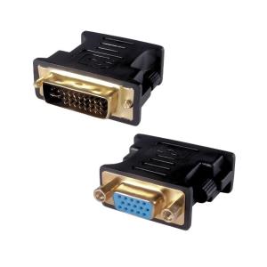 DVI-I TO VGA MONITOR ADAPTER - MALE TO FEMALE (24+5 ANALOGUE)                                                                                         