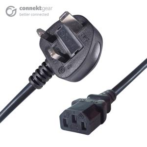 2m Mains Power Cable Moulded 3 Pin 13 A