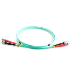 Duplex Fibre Optic Patch Cable - St To St 2m 50/125 Om3 Aqua                                        